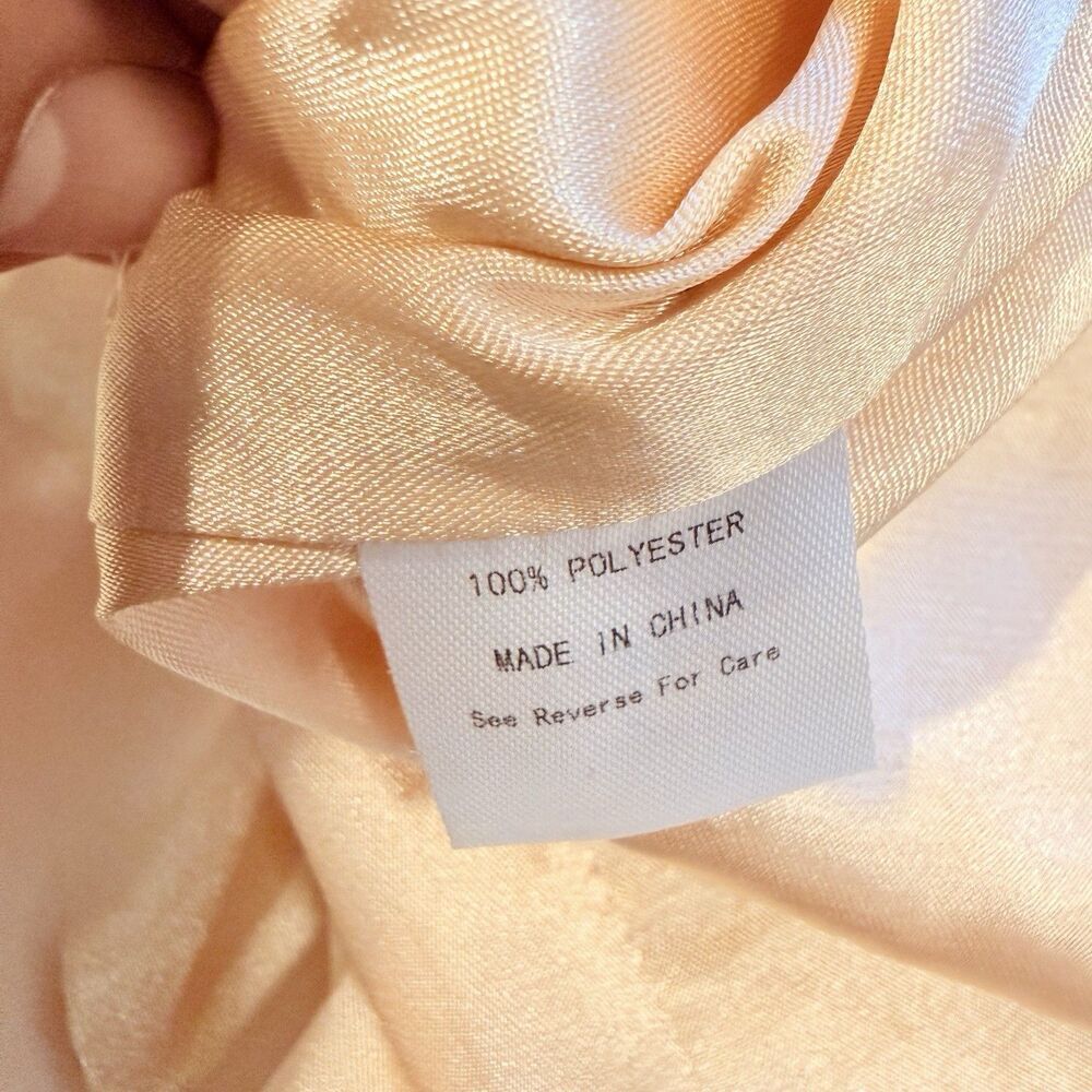 Ceremony by Joanna August Lacy Ruffle Trim Wrap Chiffon Gown Dress Size XS - Picture 10 of 13